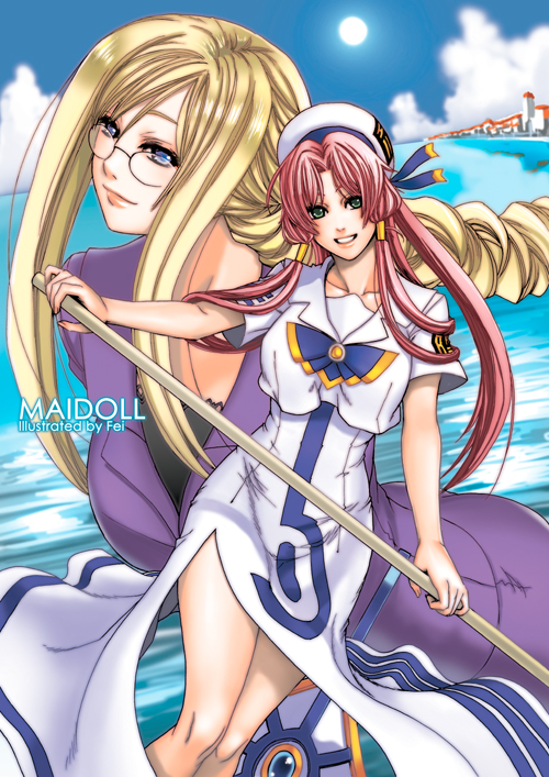 mizunashi akari and alicia florence (aria) drawn by fei_(maidoll)