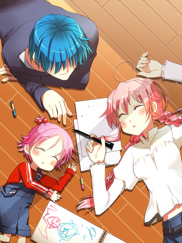 yui and hinata hideki (angel beats!) drawn by kimura_shiki
