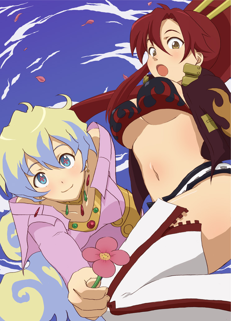 yoko littner and nia teppelin (tengen toppa gurren lagann) drawn by murata_isshin