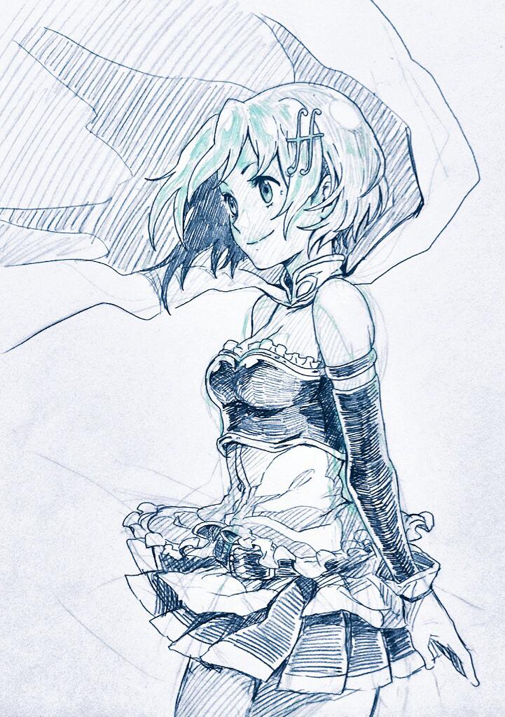 miki sayaka (mahou shoujo madoka magica and 1 more) drawn by aebj