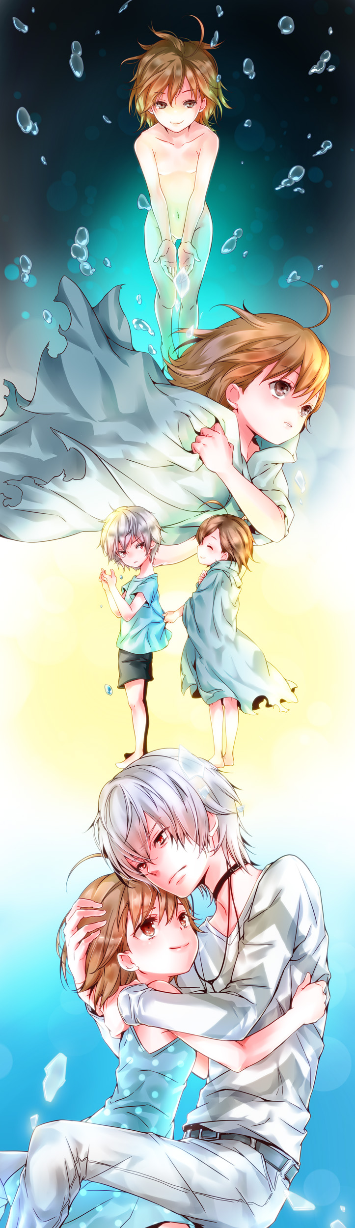accelerator and last order (toaru majutsu no index) drawn by kadaka_(9m)