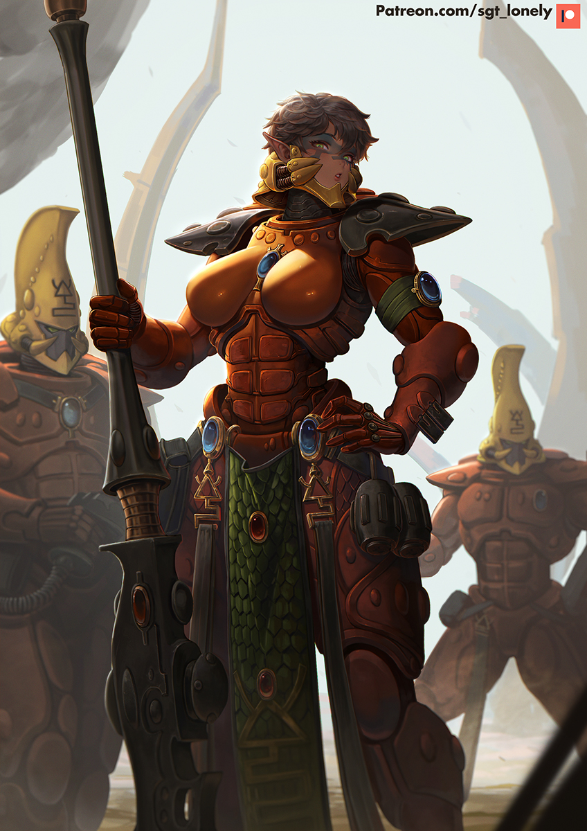 warhammer 40k drawn by sgt_lonely