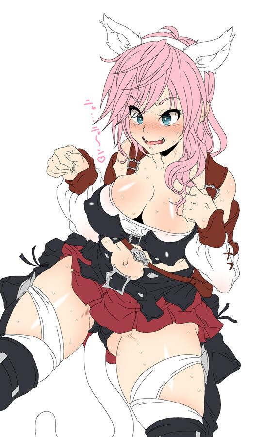 warrior of light and lightning farron (final fantasy and 3 more) drawn by nori_(akusei_shinseibutsu)