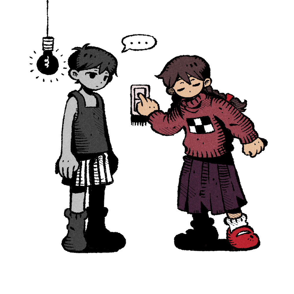 omori and madotsuki (omori and 1 more) drawn by 9twoeight