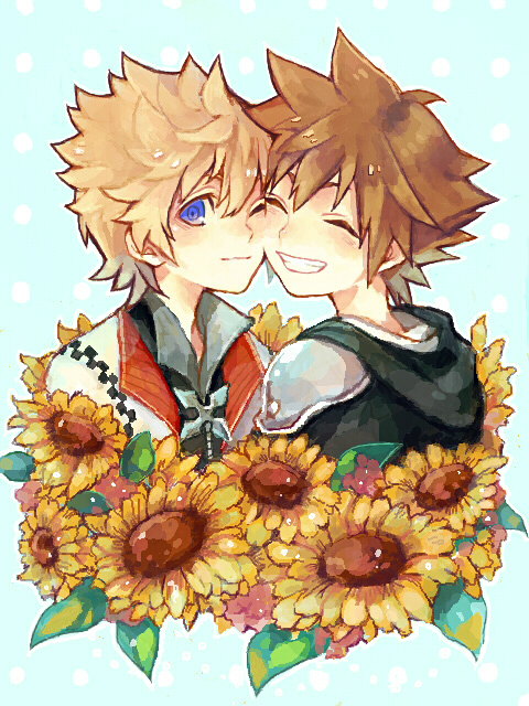 sora and roxas (kingdom hearts and 1 more) drawn by animo_(3895952)