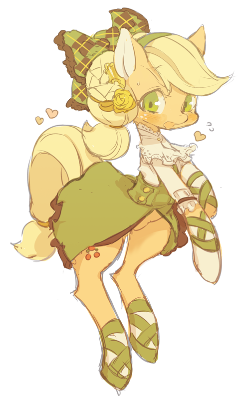 applejack (my little pony and 1 more) drawn by rikose