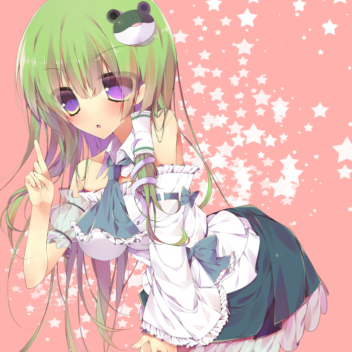 kochiya sanae (touhou) drawn by hisaka_hazara