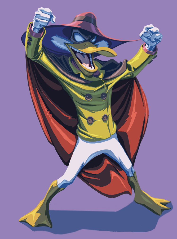 negaduck (mickey mouse & friends and 1 more) drawn by deric_phillips