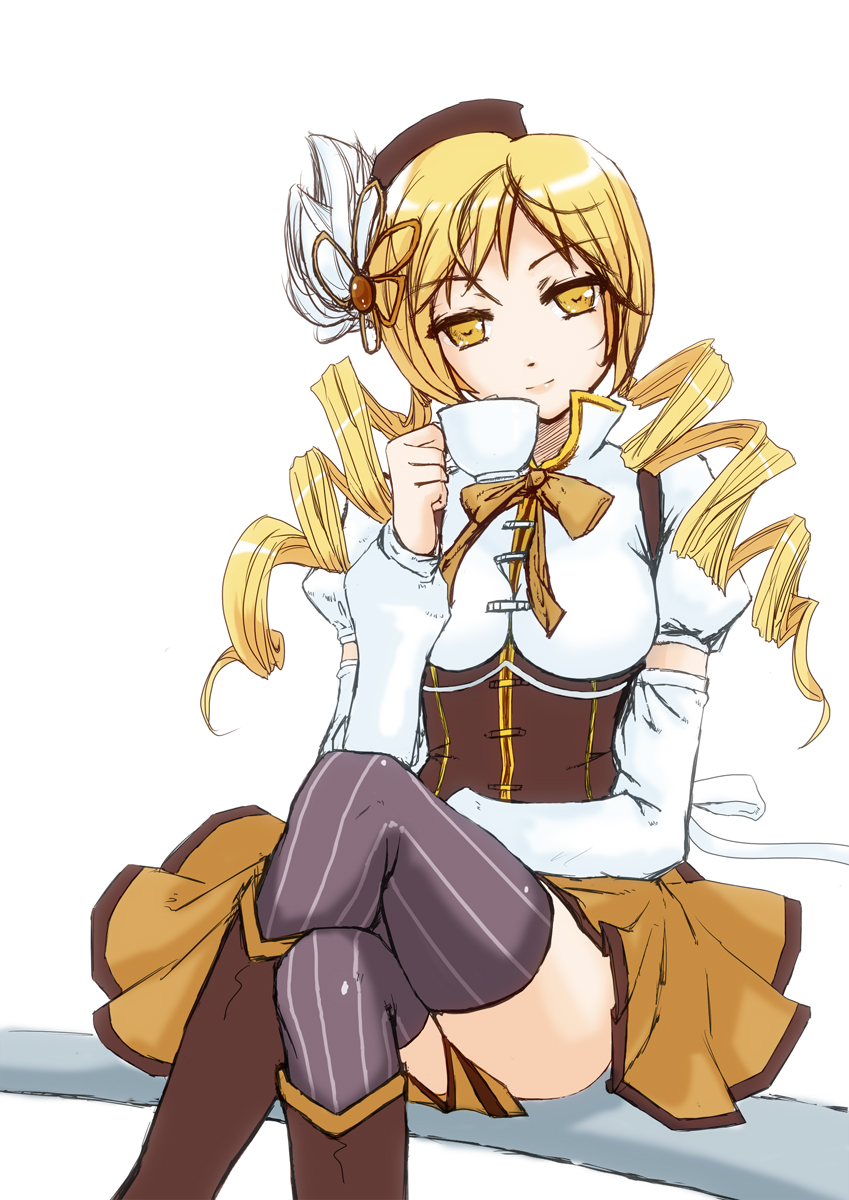 tomoe mami (mahou shoujo madoka magica) drawn by bookseve
