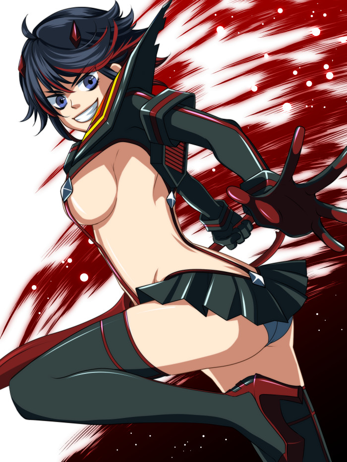 matoi ryuuko and senketsu (kill la kill) drawn by shiroan_(myhy)
