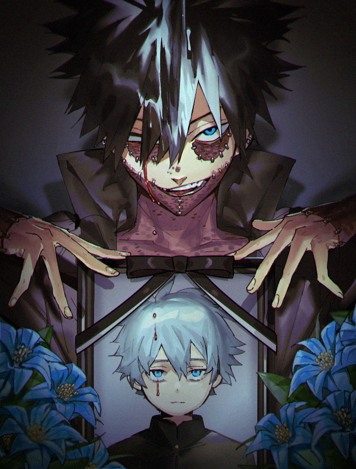 dabi and todoroki touya (boku no hero academia) drawn by mm39572