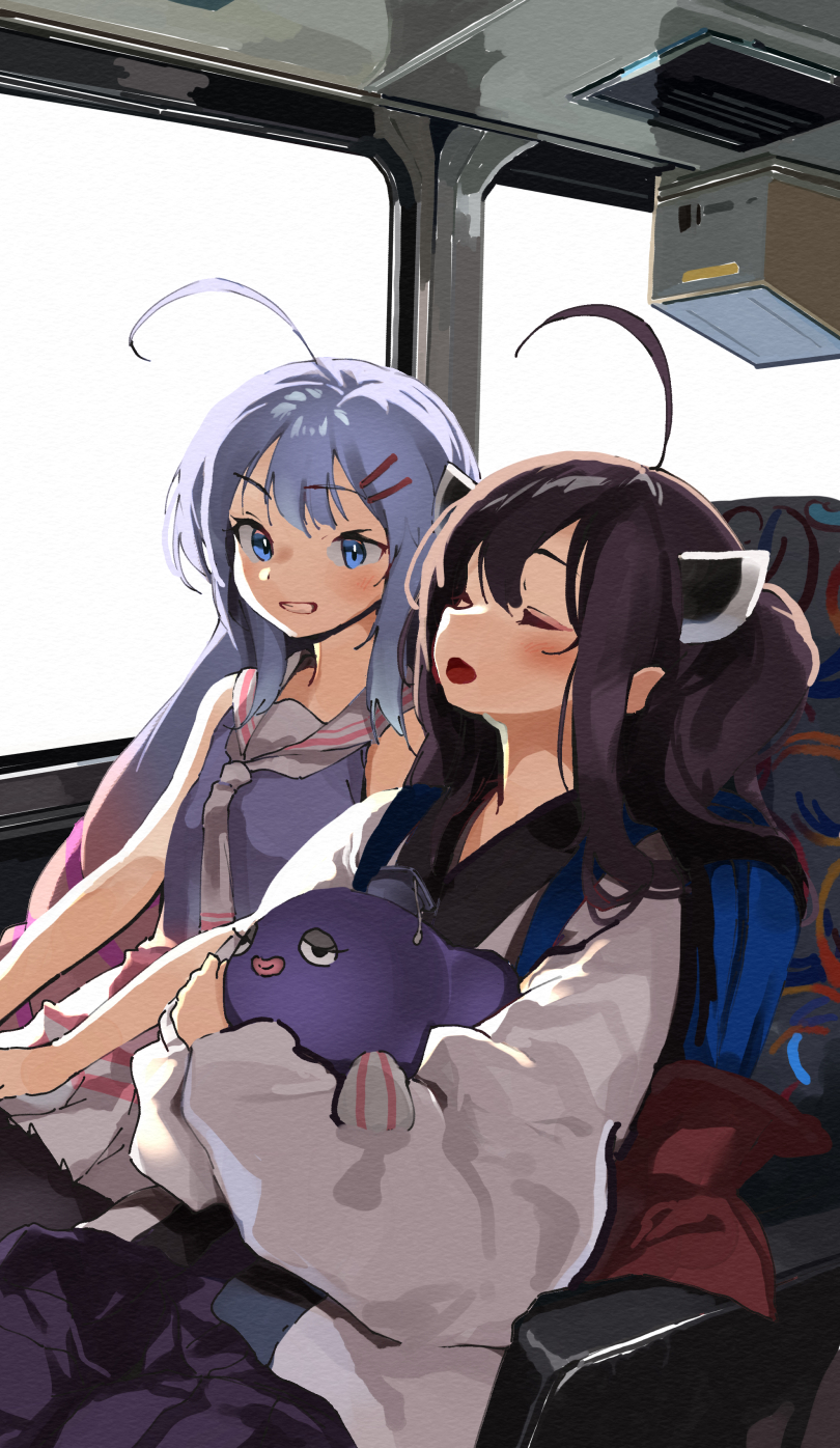 touhoku kiritan and otomachi una (voiceroid and 1 more) drawn by lamb_(hitsujiniku)