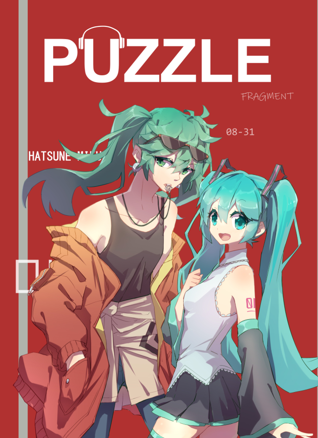 hatsune miku (vocaloid and 1 more) drawn by nejikyuu