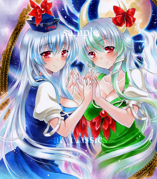kamishirasawa keine and ex-keine (touhou) drawn by at_classics