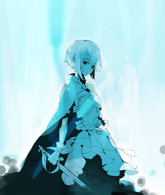 miki sayaka (mahou shoujo madoka magica) drawn by kukicha