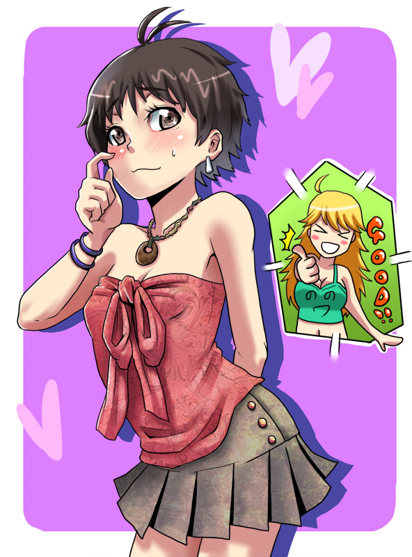 hoshii miki, kikuchi makoto, and nonowa (idolmaster and 1 more) drawn by yokkora