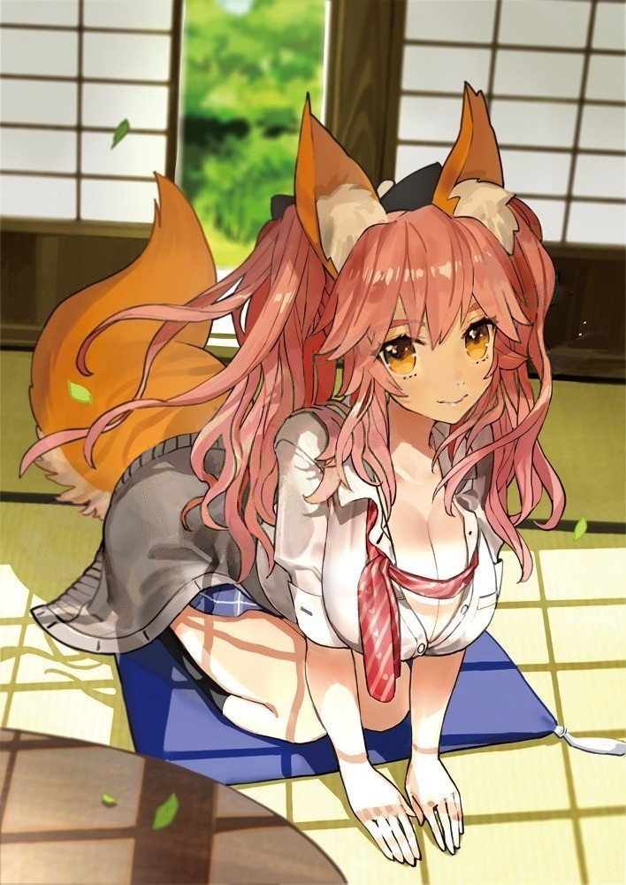 tamamo and tamamo no mae (fate and 2 more) drawn by wada_arco