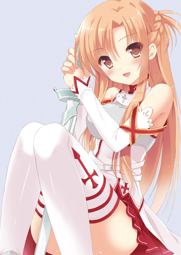 asuna (sword art online) drawn by pan_(mimi)