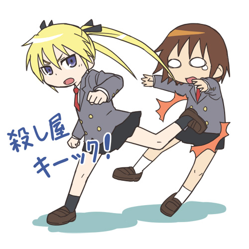 sonya and oribe yasuna (kill me baby) drawn by namu_(nurui_cha)