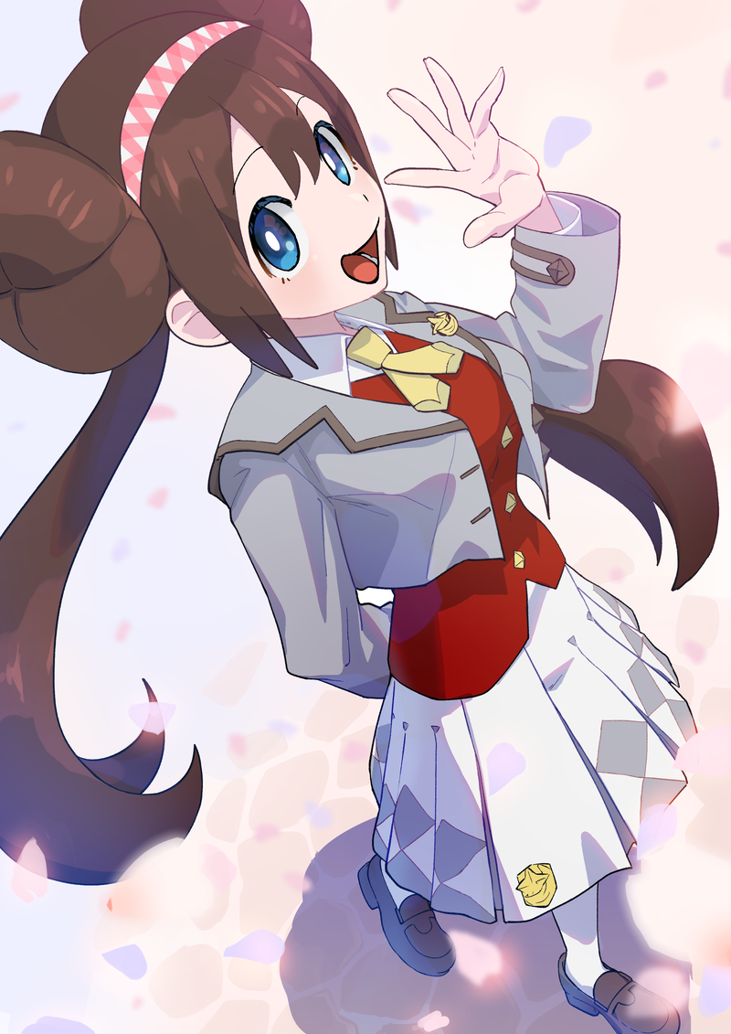 rosa (pokemon and 1 more) drawn by yachi_(fujiyasu0616)