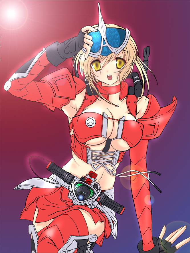 kamen rider accel (kamen rider and 1 more) drawn by shisaki_tayu
