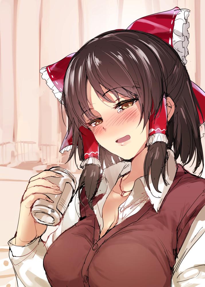hakurei reimu and sananana (touhou and 1 more) drawn by mutsutake