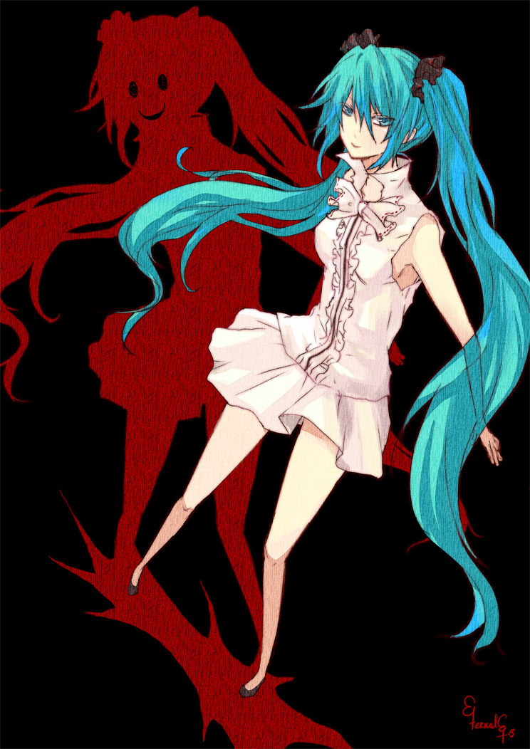 hatsune miku (vocaloid) drawn by ten-chan_(eternal_s)