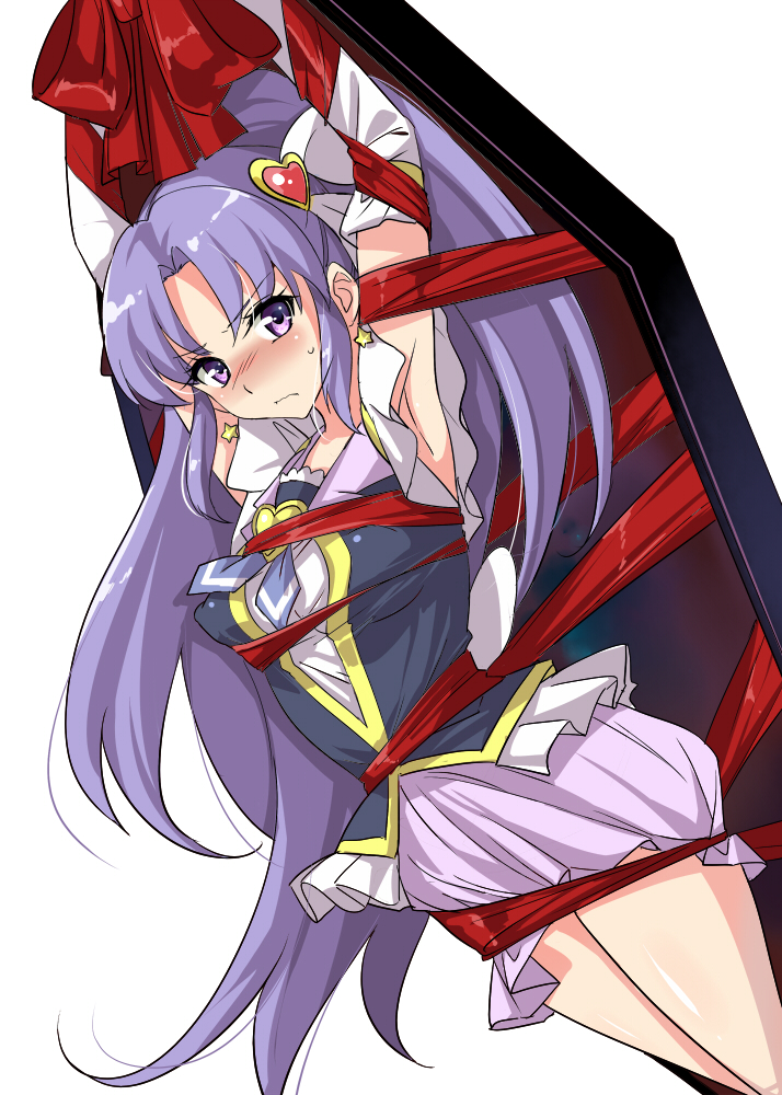 hikawa iona and cure fortune (precure and 1 more) drawn by taromarun