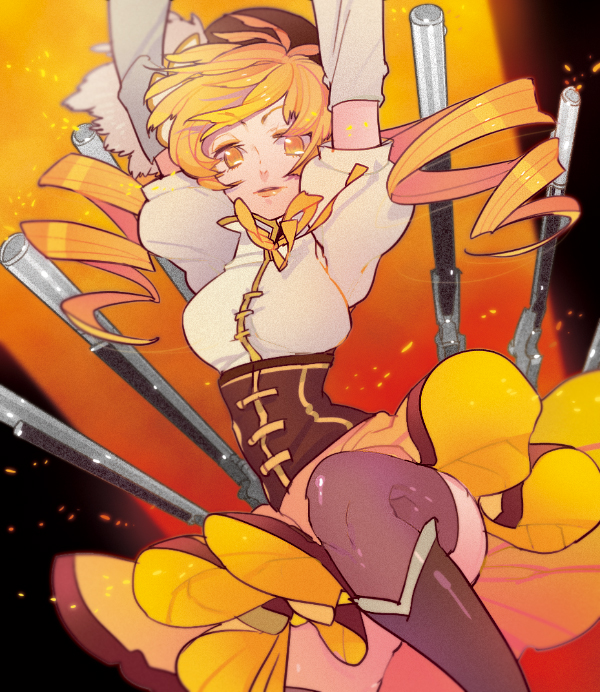 tomoe mami (mahou shoujo madoka magica) drawn by maruco
