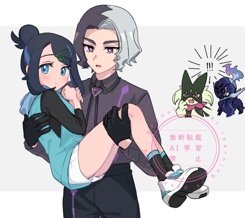 liko, meowscarada, ceruledge, and amethio (pokemon and 1 more) drawn by nm222