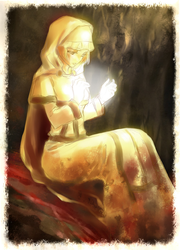 maiden astraea (demon's souls) drawn by mera_nattou