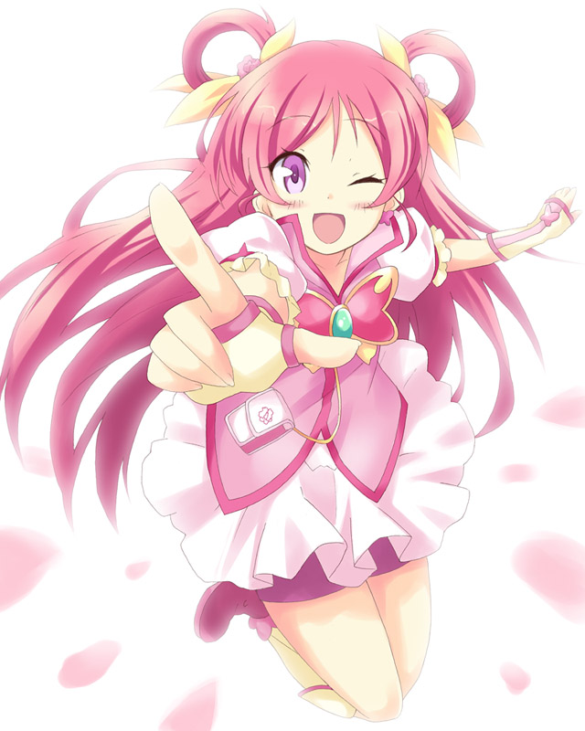 yumehara nozomi and cure dream (precure and 1 more) drawn by dekosuke
