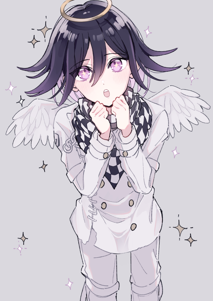 oma kokichi (danganronpa and 1 more) drawn by negoto_o