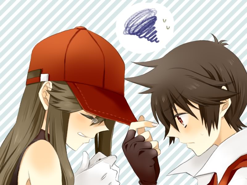 red and green (pokemon and 1 more) drawn by kazura_sakura