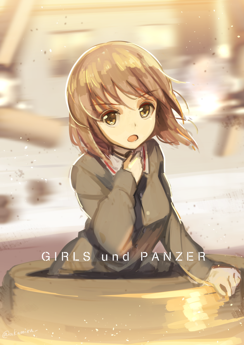 nishizumi miho (girls und panzer) drawn by hinoshita_akame