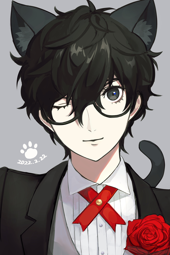 amamiya ren (persona and 1 more) drawn by mudo_on8