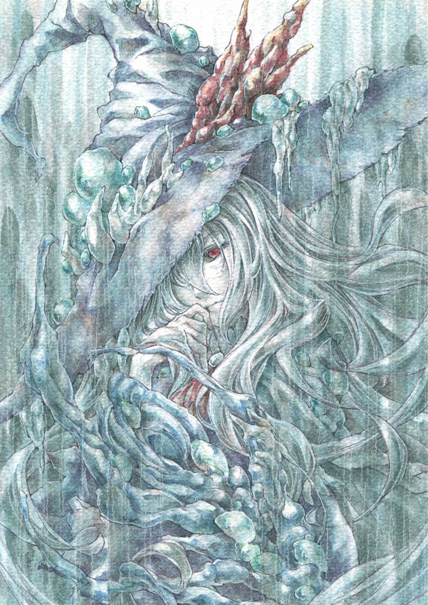 dark witch eleine (ender lilies quietus of the knights) drawn by nanai_yuki