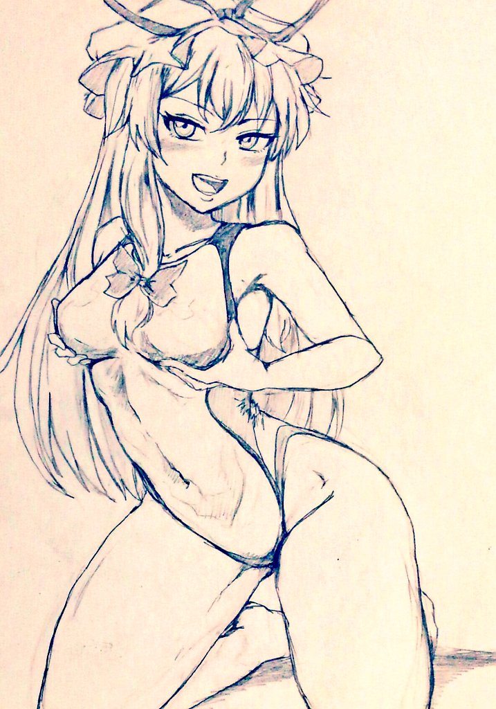 yakumo yukari (touhou) drawn by d-m_(dii_emu)