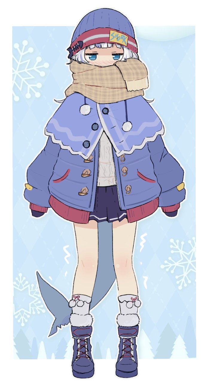gawr gura (hololive and 1 more) drawn by dudul