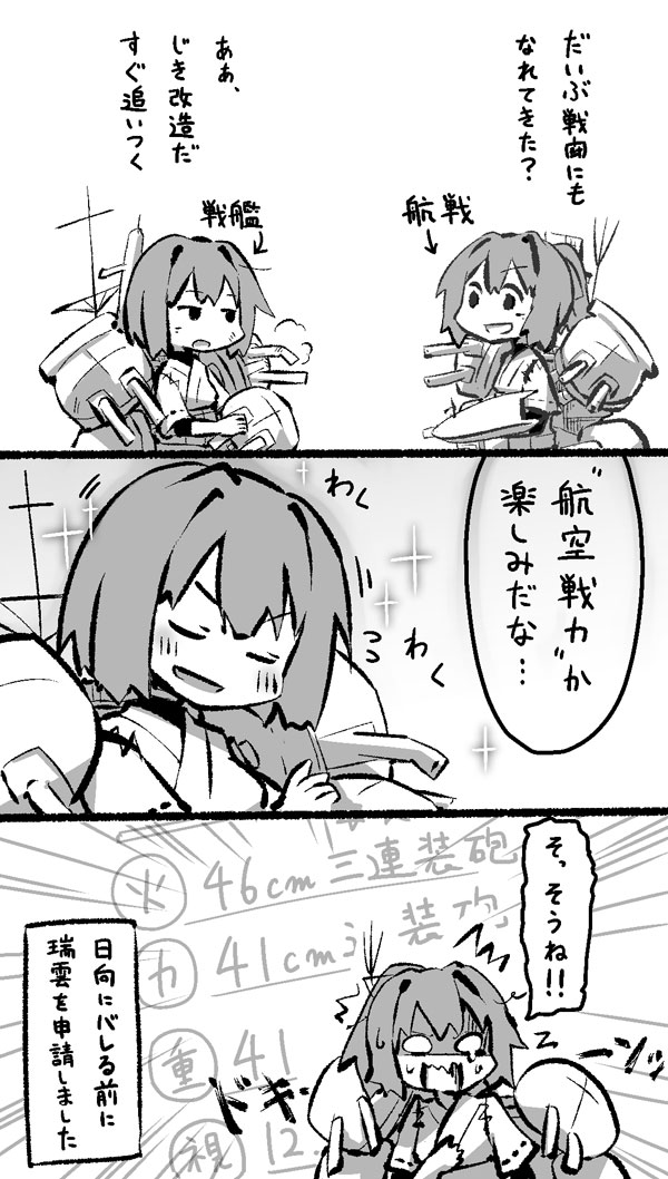 hyuuga and ise (kantai collection) drawn by konno_akikaze