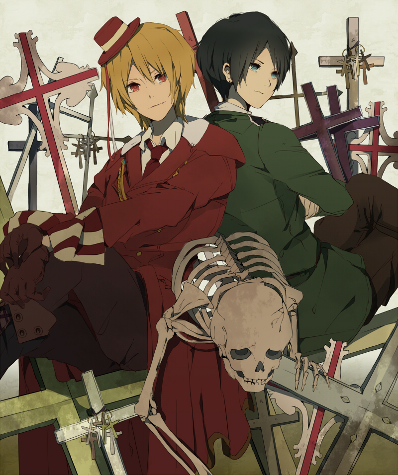 romania and bulgaria (axis powers hetalia) drawn by motune