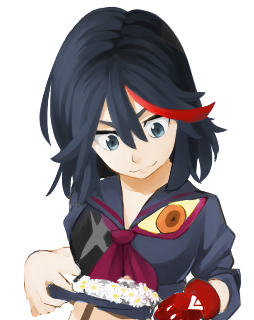 matoi ryuuko and senketsu (kill la kill) drawn by o-nashi_neko