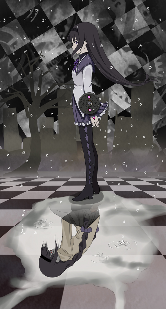 akemi homura (mahou shoujo madoka magica) drawn by hino_minato_(spec.c)