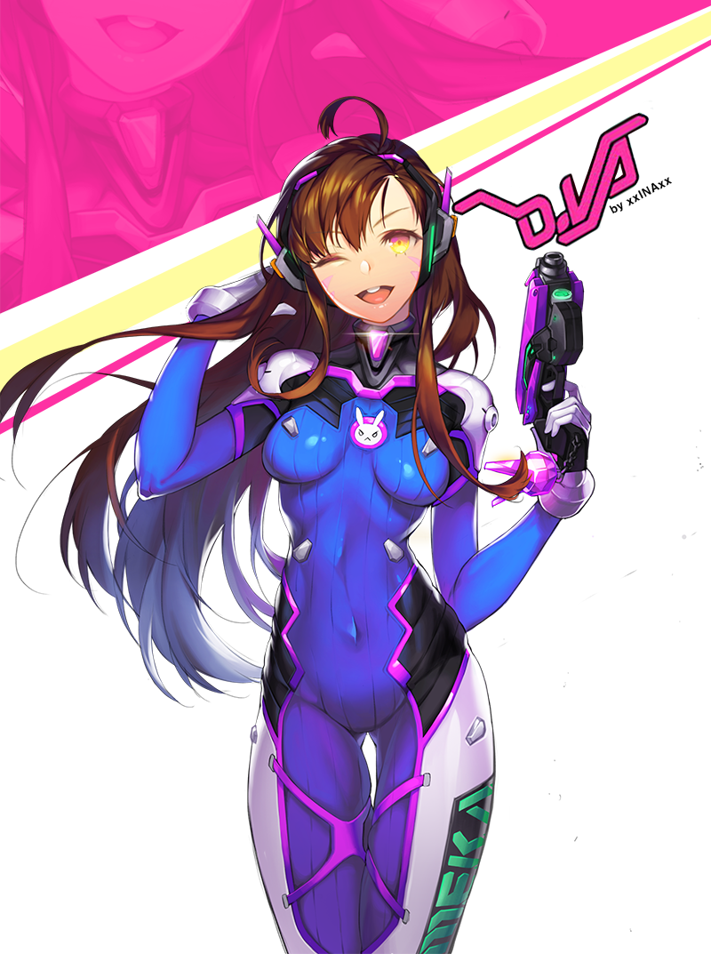 d.va (overwatch and 1 more) drawn by xxinainaxx