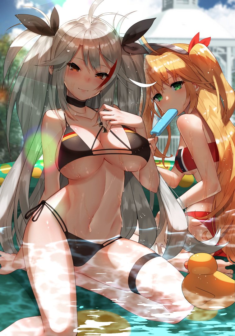 prinz eugen and admiral hipper (azur lane) drawn by scottie_(phantom2)