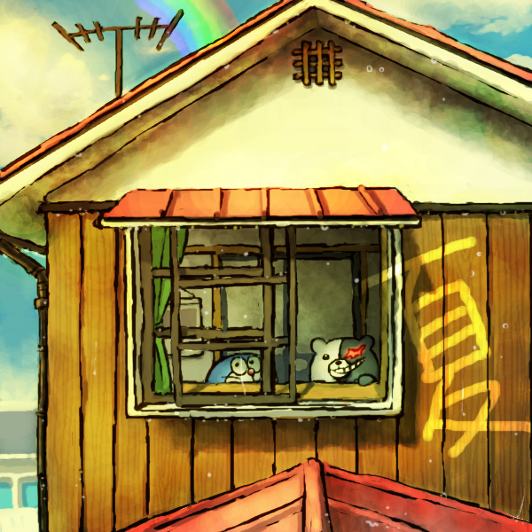 monokuma, doraemon, ooyama nobuyo, and monodora (danganronpa and 2 more) drawn by ichinoniwa