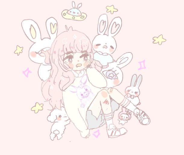 my melody (original and 2 more) drawn by cuchuflis
