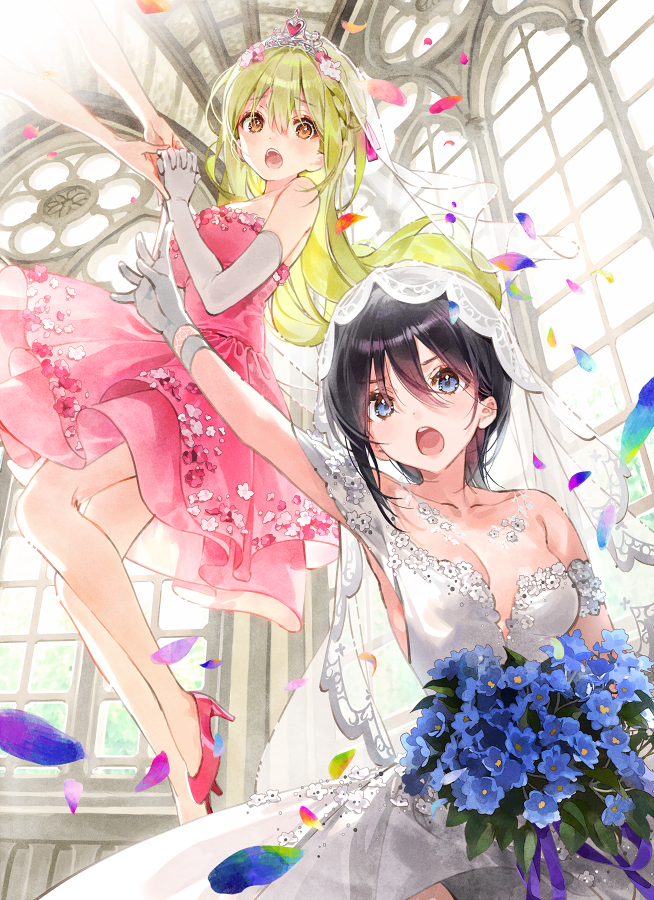 hayahoshi akuru and furutachi ren (oshi no love yori koi no love) drawn by dsmile