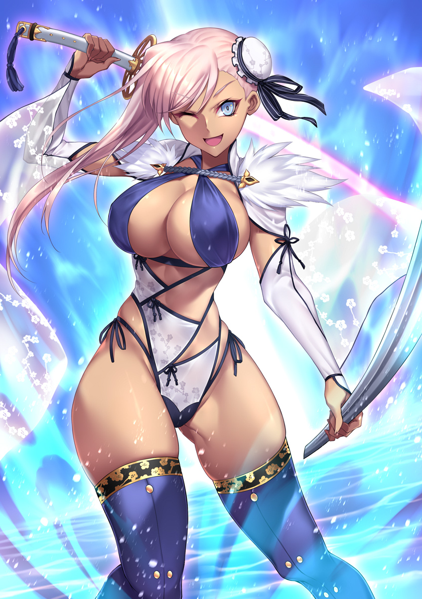 miyamoto musashi (fate and 1 more) drawn by nasaniliu