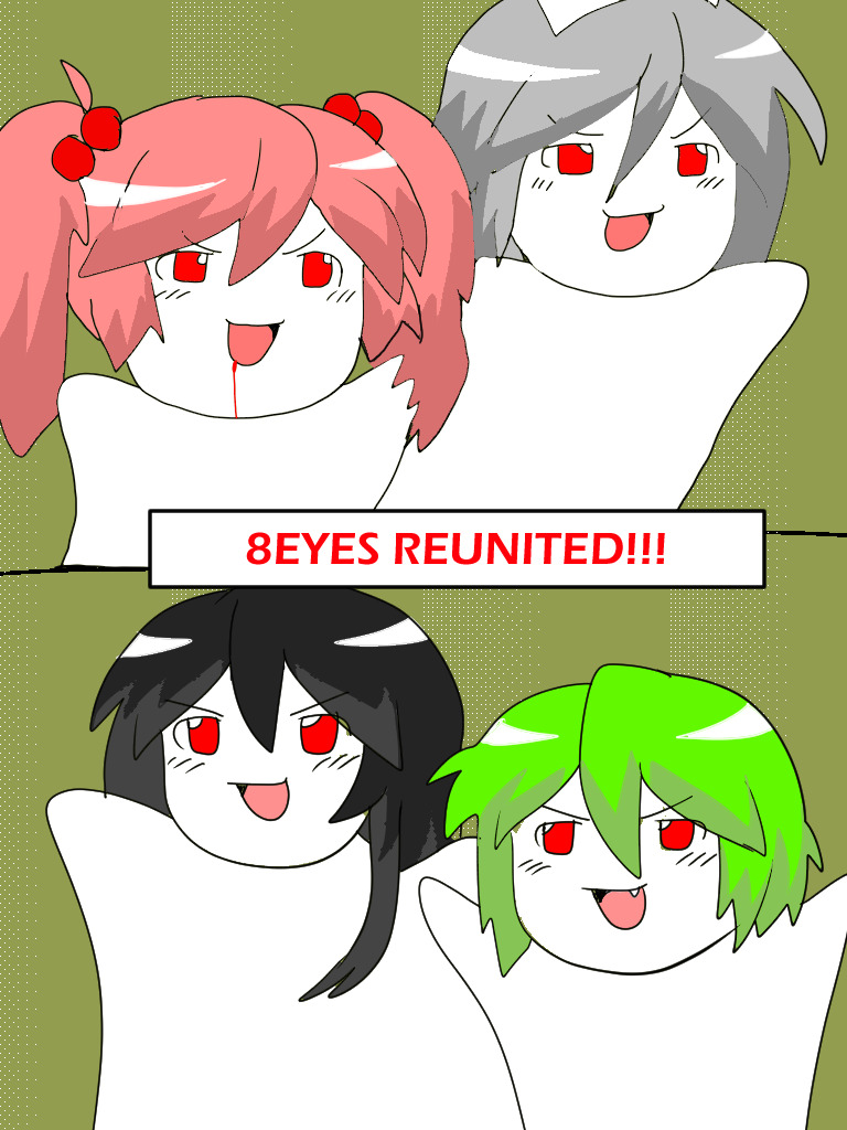greengirl, bloodgirl, nursegirl, and infectiongirl (rabbitmaidensoftworks and 1 more) drawn by yogurt200